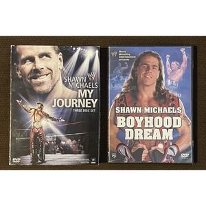 Set Of 2 WWE Shawn Michaels DVDs My Journey 3 Disc Set & Boyhood Dream Wrestling